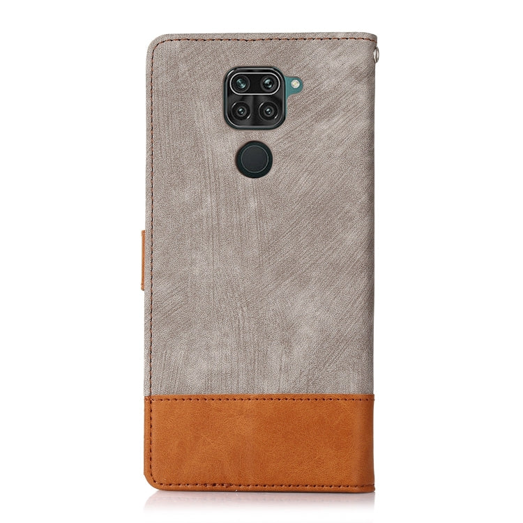 For Xiaomi Redmi Note 9 4G Splicing Leather Phone Case