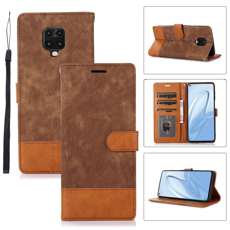 For Xiaomi Redmi Note 9 Pro / Note 9s Splicing Leather Phone Case