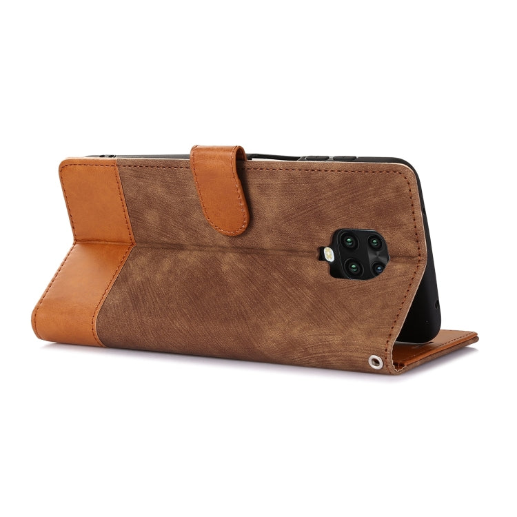 For Xiaomi Redmi Note 9 Pro / Note 9s Splicing Leather Phone Case