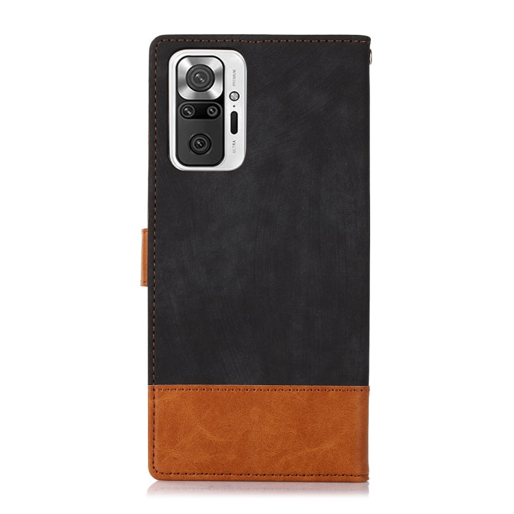 For Xiaomi Redmi Note 10 Pro Splicing Leather Phone Case