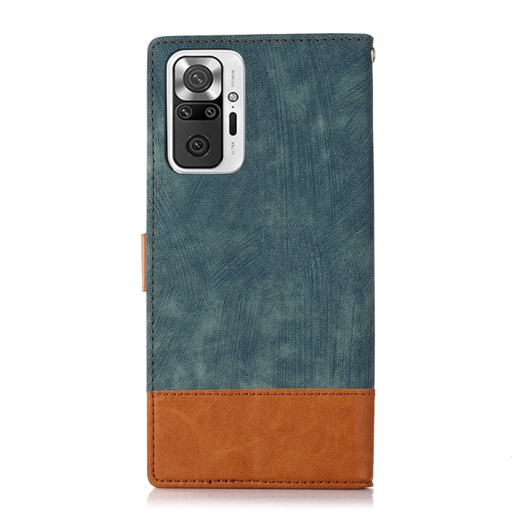 For Xiaomi Redmi Note 10 Pro Splicing Leather Phone Case