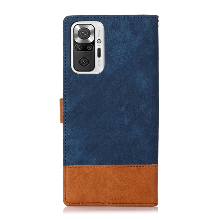 For Xiaomi Redmi Note 10 Pro Splicing Leather Phone Case