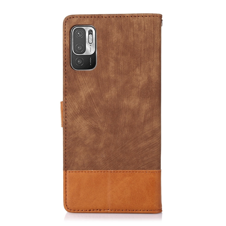 For Xiaomi Redmi Note 10 5G Splicing Leather Phone Case