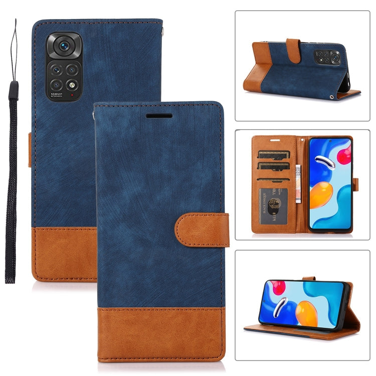 For Xiaomi Redmi Note 11 4G / 11s Splicing Leather Phone Case