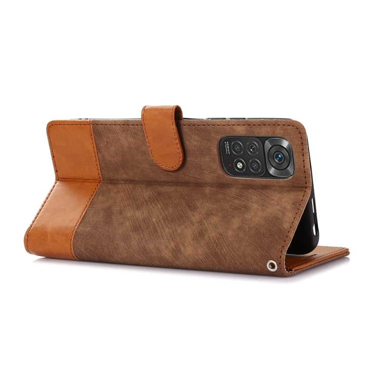 For Xiaomi Redmi Note 11 4G / 11s Splicing Leather Phone Case