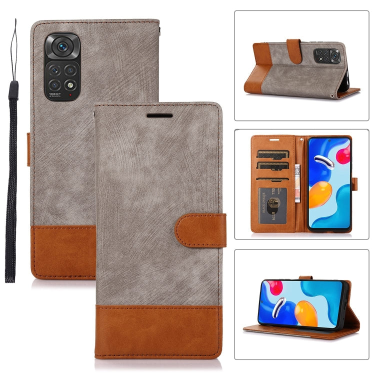 For Xiaomi Redmi Note 11 4G / 11s Splicing Leather Phone Case