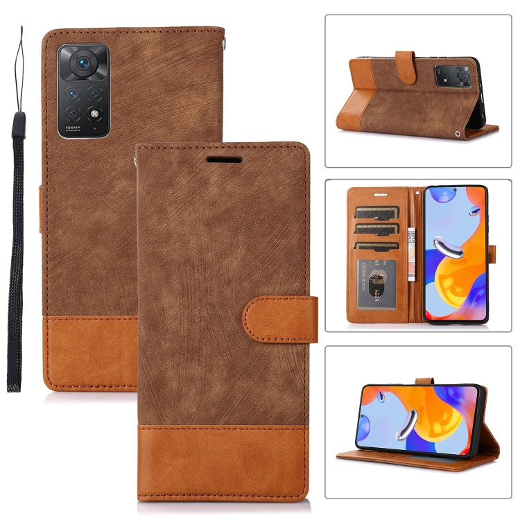 For Xiaomi Redmi Note 11 Pro 5G / 4G Splicing Leather Phone Case