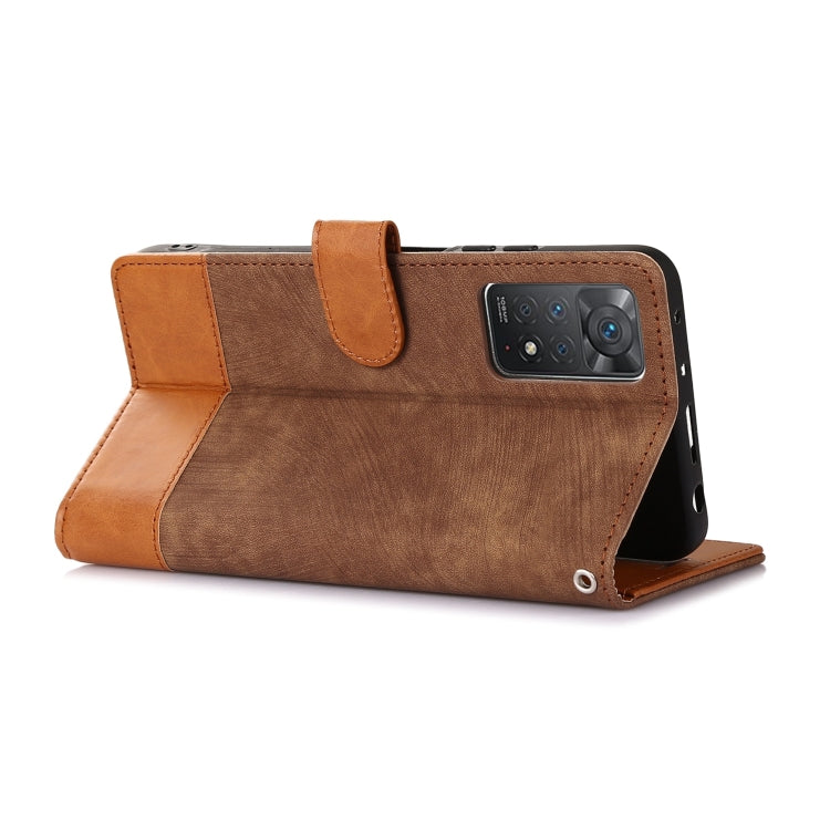 For Xiaomi Redmi Note 11 Pro 5G / 4G Splicing Leather Phone Case