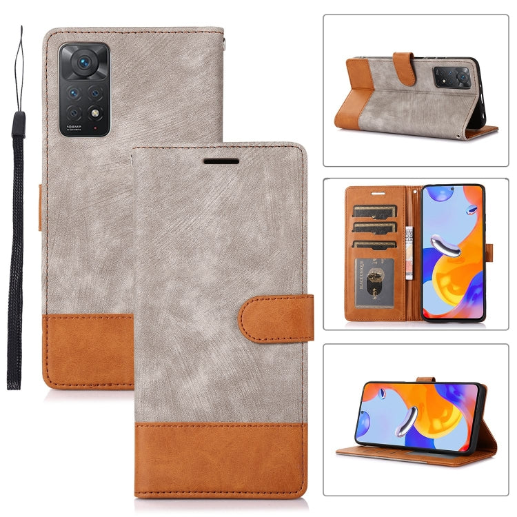 For Xiaomi Redmi Note 11 Pro 5G / 4G Splicing Leather Phone Case