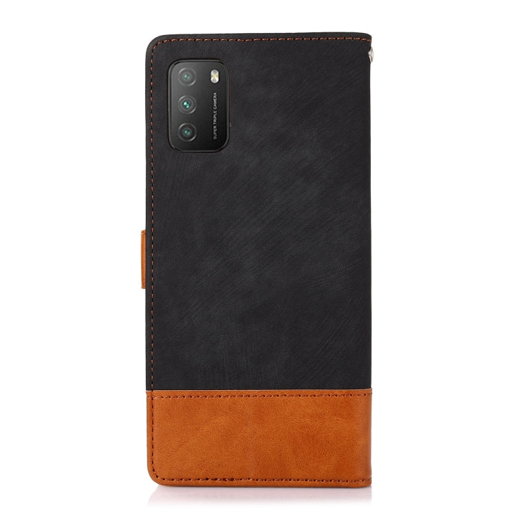 For Xiaomi Poco M3 Splicing Leather Phone Case