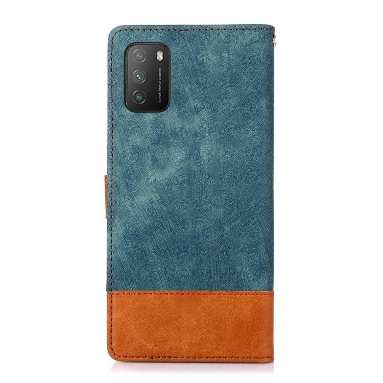 For Xiaomi Poco M3 Splicing Leather Phone Case