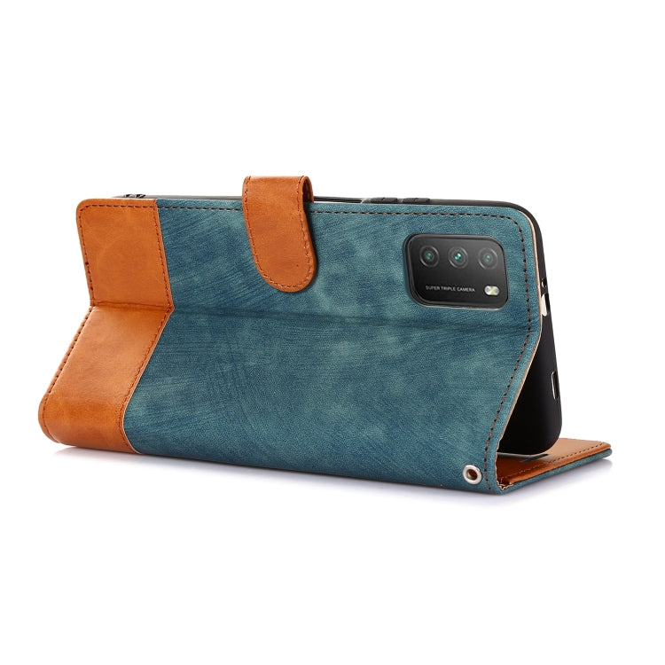 For Xiaomi Poco M3 Splicing Leather Phone Case