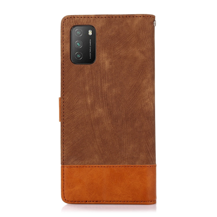 For Xiaomi Poco M3 Splicing Leather Phone Case
