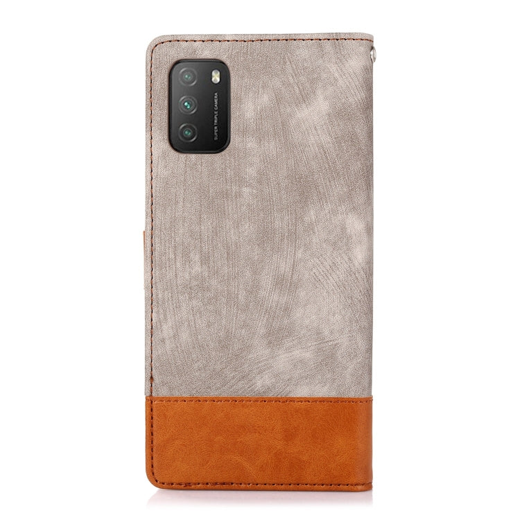 For Xiaomi Poco M3 Splicing Leather Phone Case
