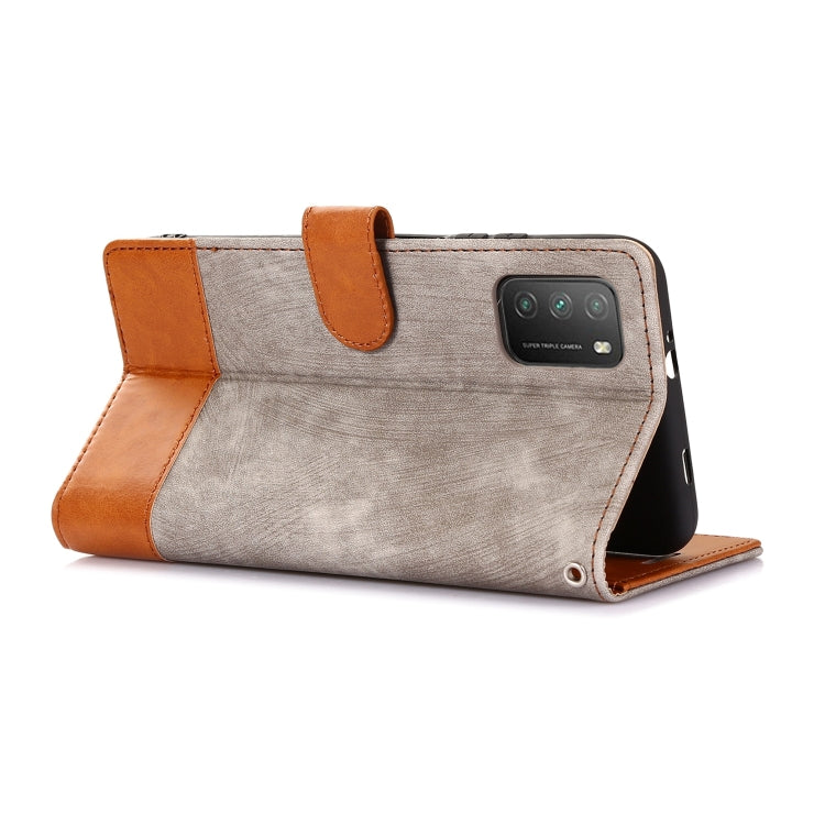 For Xiaomi Poco M3 Splicing Leather Phone Case