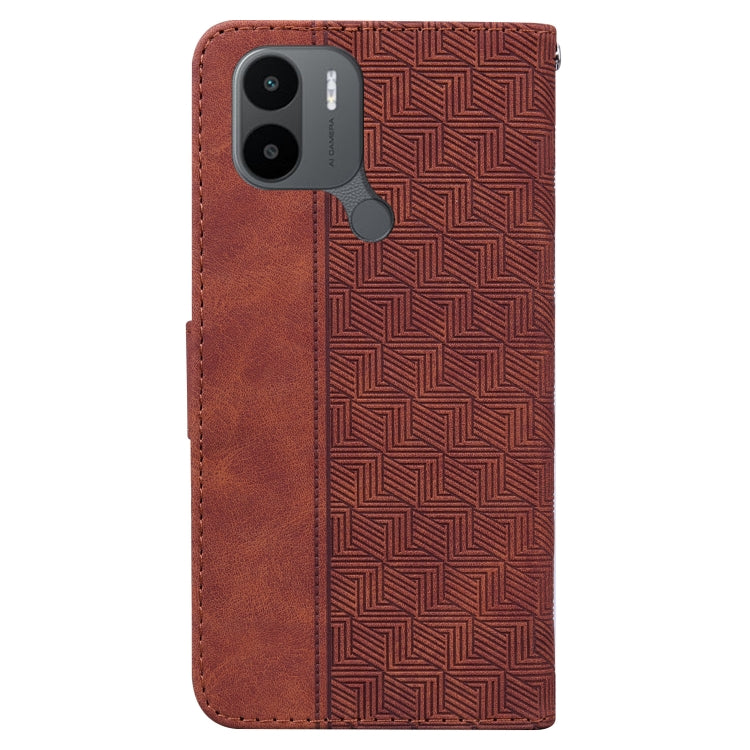 For Xiaomi Redmi A1+ Geometric Embossed Flip Leather Phone Case