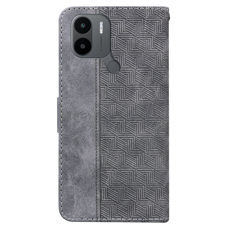 For Xiaomi Redmi A1+ Geometric Embossed Flip Leather Phone Case