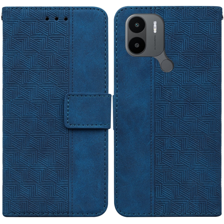 For Xiaomi Redmi A1+ Geometric Embossed Flip Leather Phone Case