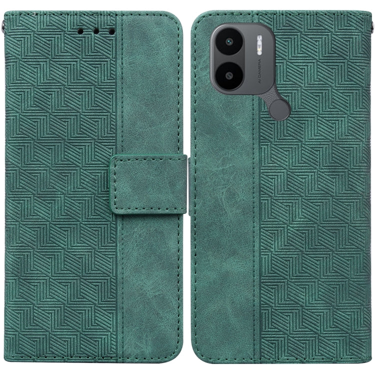 For Xiaomi Redmi A1+ Geometric Embossed Flip Leather Phone Case