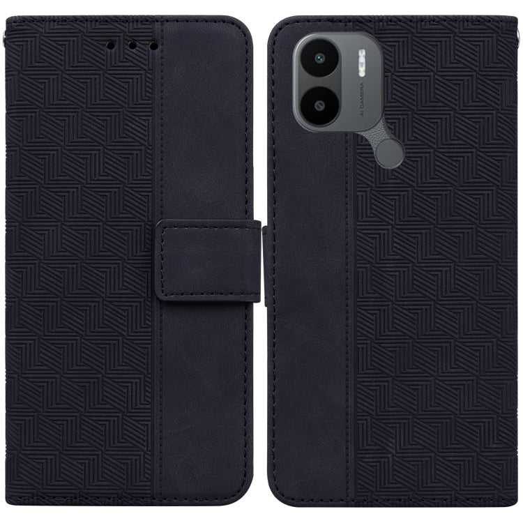 For Xiaomi Redmi A1+ Geometric Embossed Flip Leather Phone Case