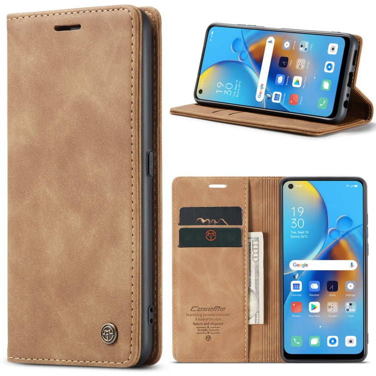 CaseMe 013 Multifunctional Horizontal Flip Leather Phone Case For OPPO F19/F19S/A74 4G/A95 4G/Reno6 Lite 4G Global