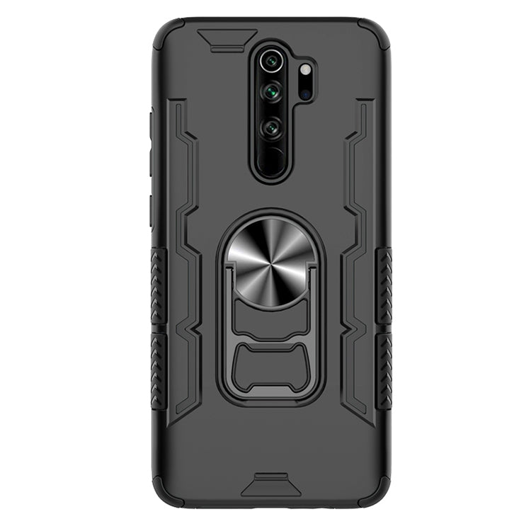 For Xiaomi Redmi Note 8 Pro Shockproof PC + TPU Protective Case with Beer Opener & Car Holder