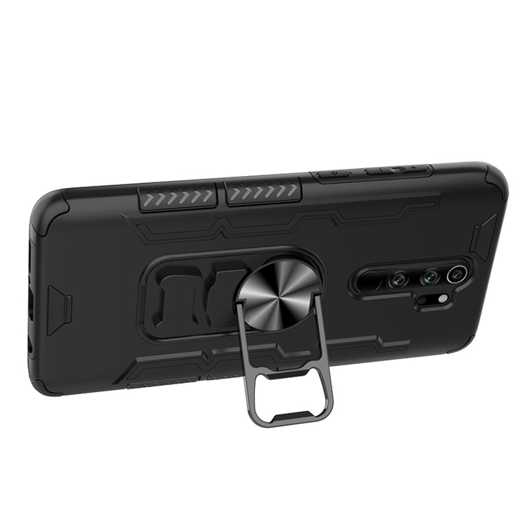 For Xiaomi Redmi Note 8 Pro Shockproof PC + TPU Protective Case with Beer Opener & Car Holder