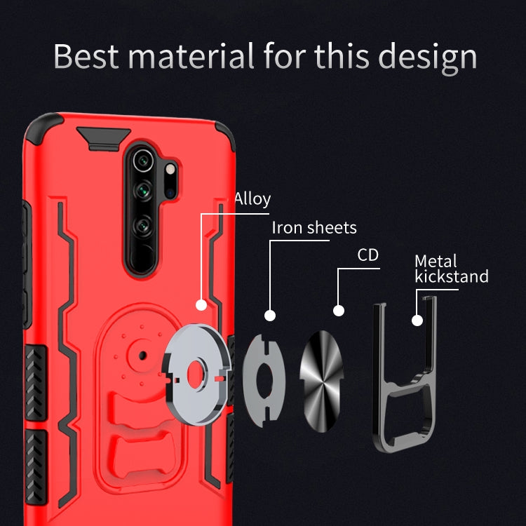 For Xiaomi Redmi Note 8 Pro Shockproof PC + TPU Protective Case with Beer Opener & Car Holder