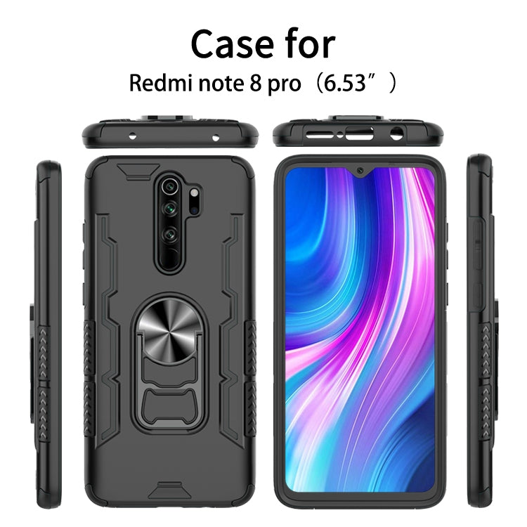 For Xiaomi Redmi Note 8 Pro Shockproof PC + TPU Protective Case with Beer Opener & Car Holder