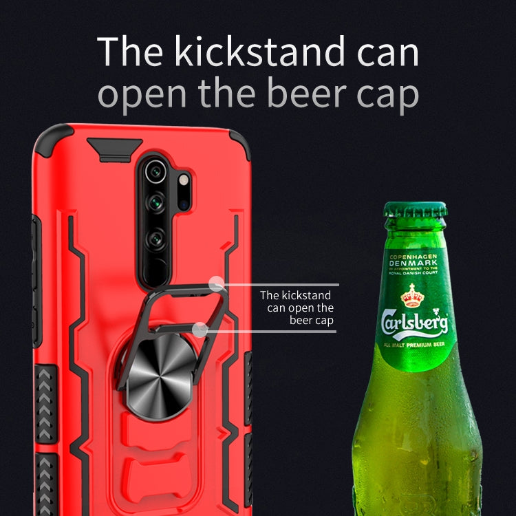 For Xiaomi Redmi Note 8 Pro Shockproof PC + TPU Protective Case with Beer Opener & Car Holder