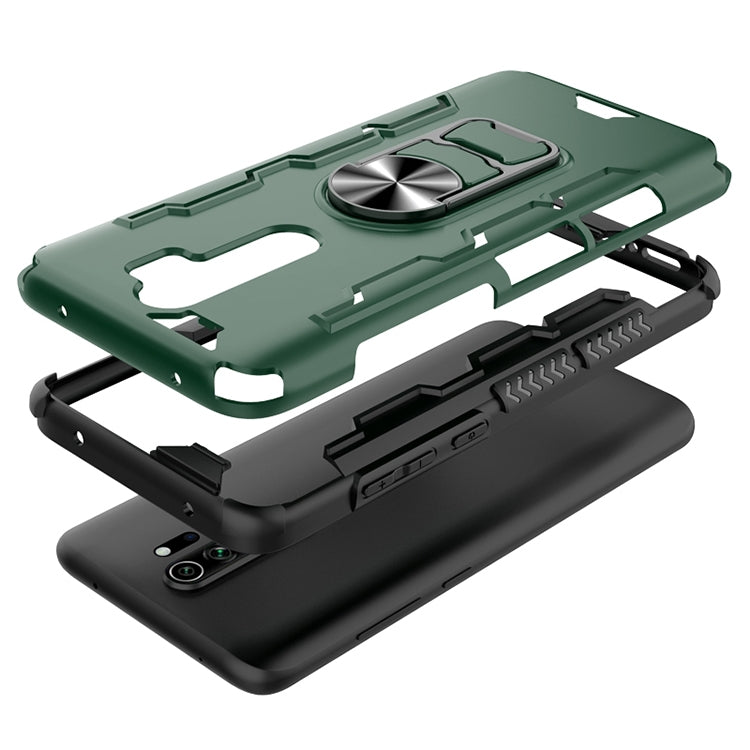 For Xiaomi Redmi Note 8 Pro Shockproof PC + TPU Protective Case with Beer Opener & Car Holder