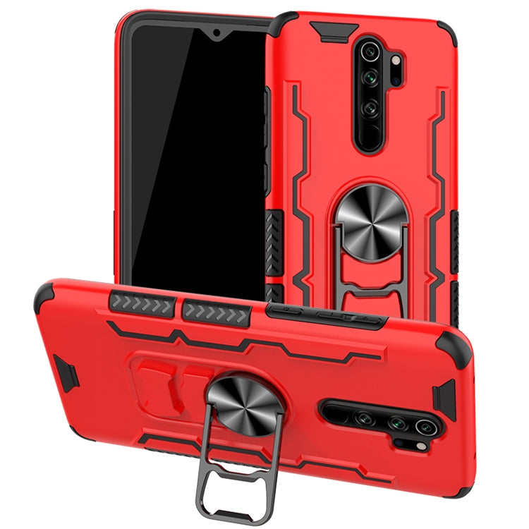 For Xiaomi Redmi Note 8 Pro Shockproof PC + TPU Protective Case with Beer Opener & Car Holder