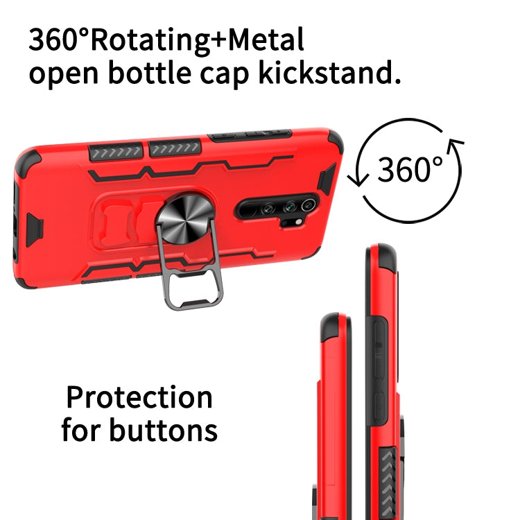 For Xiaomi Redmi Note 8 Pro Shockproof PC + TPU Protective Case with Beer Opener & Car Holder