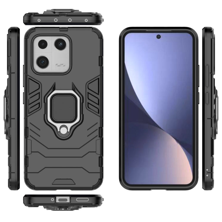 For Xiaomi 13 Shockproof PC + TPU Phone Case with Magnetic Ring Holder