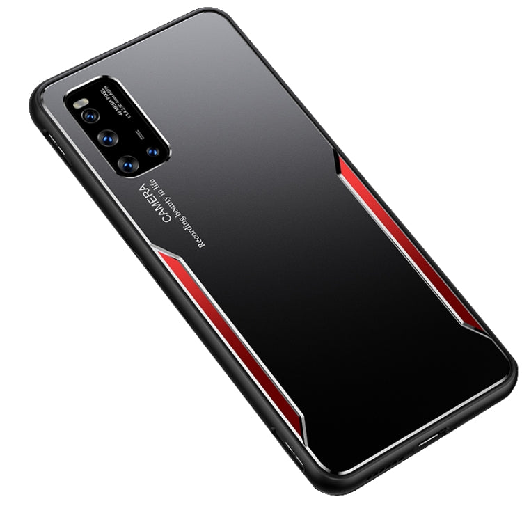 For Vivo IQOO3 Blade Series TPU Frame + Titanium Alloy Sand Blasting Technology Backplane + Color Aluminum Alloy Decorative Edge Mobile Phone Protective Shell