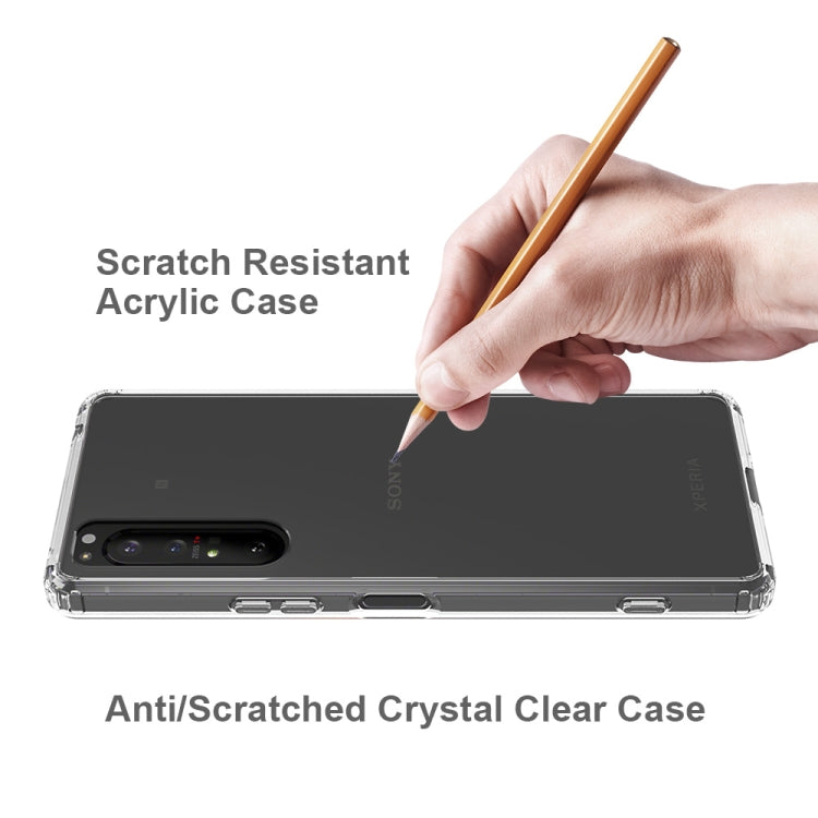 For Sony Xperia 1 II Scratchproof TPU + Acrylic Protective Case
