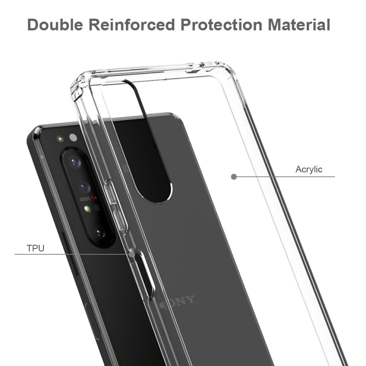 For Sony Xperia 1 II Scratchproof TPU + Acrylic Protective Case