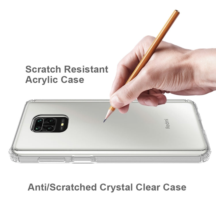 For Xiaomi Redmi Note 9 Pro Scratchproof TPU + Acrylic Protective Case