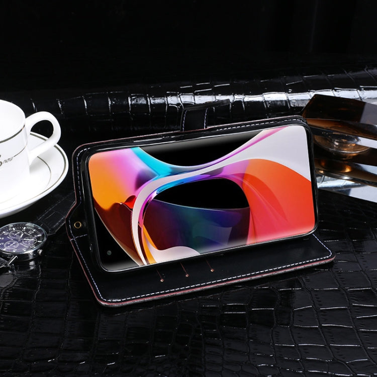 For Xiaomi Mi 10 idewei Crocodile Texture Horizontal Flip Leather Case with Holder & Card Slots & Wallet