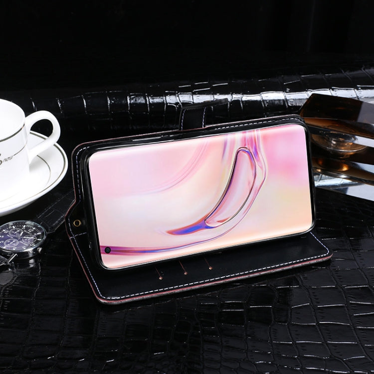 For Xiaomi Mi 10 Pro idewei Crocodile Texture Horizontal Flip Leather Case with Holder & Card Slots & Wallet