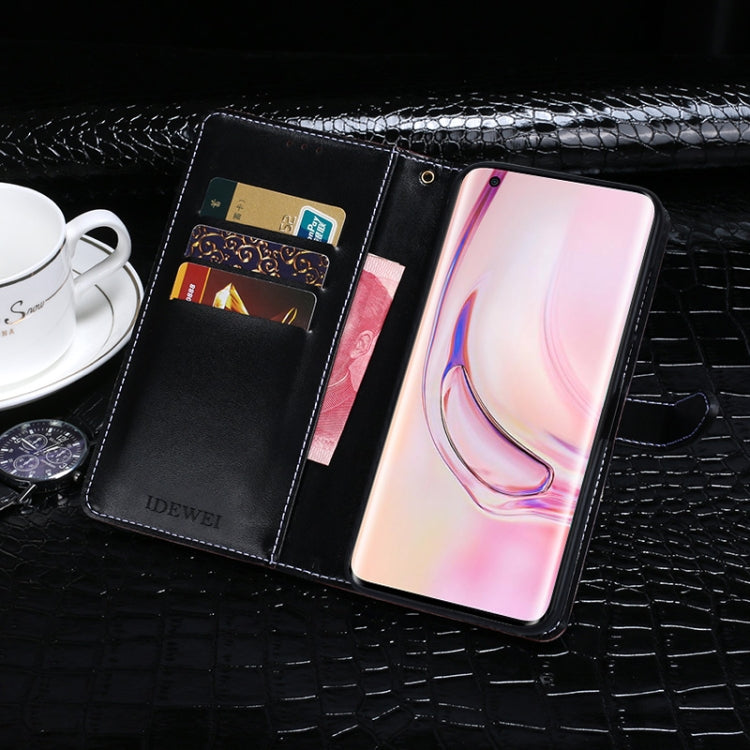 For Xiaomi Mi 10 Pro idewei Crocodile Texture Horizontal Flip Leather Case with Holder & Card Slots & Wallet