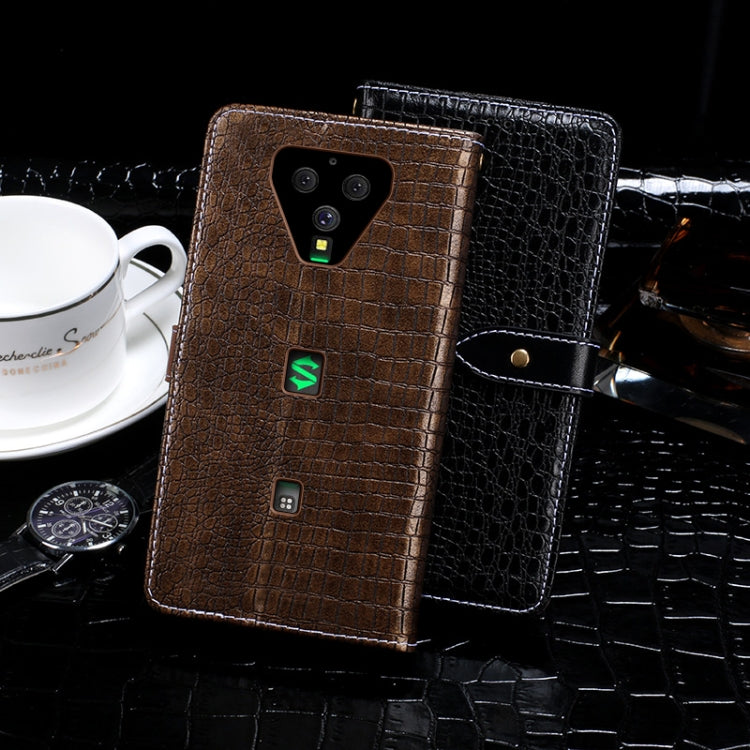 For Xiaomi Black Shark 3 idewei Crocodile Texture Horizontal Flip Leather Case with Holder & Card Slots & Wallet