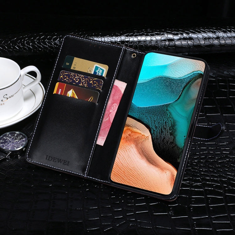 For Xiaomi Redmi K30 Pro idewei Crocodile Texture Horizontal Flip Leather Case with Holder & Card Slots & Wallet