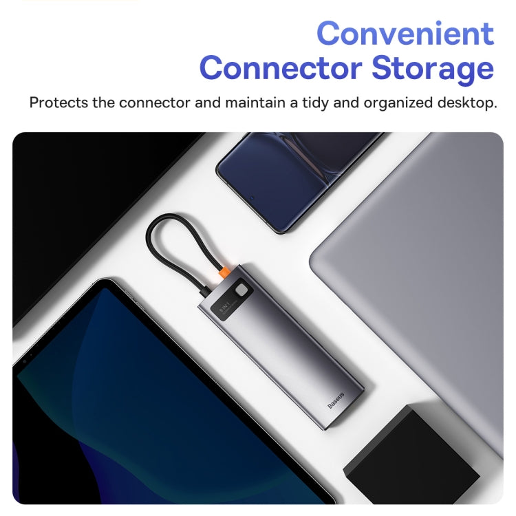 Baseus StarJoy Multifunctional 10Gbps 8-Port USB-C / Type-C HUB Adapter(Grey)