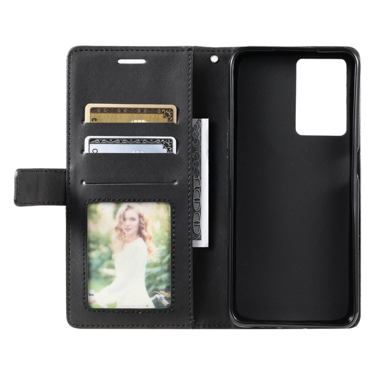 For OPPO A57 2022 Skin Feel Splicing Leather Phone Case