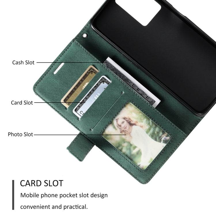 For OPPO A57 2022 Skin Feel Splicing Leather Phone Case