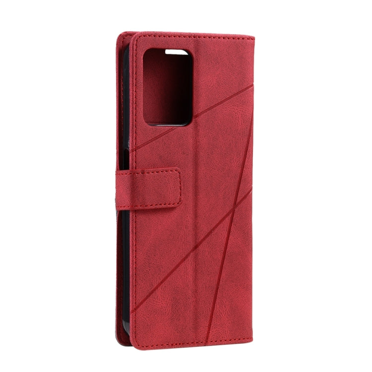 For Realme C30 4G Skin Feel Splicing Leather Phone Case