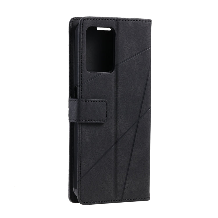 For Realme C30 4G Skin Feel Splicing Leather Phone Case