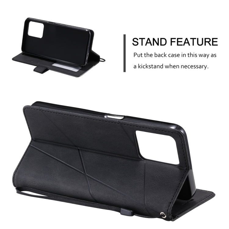 For Realme C30 4G Skin Feel Splicing Leather Phone Case