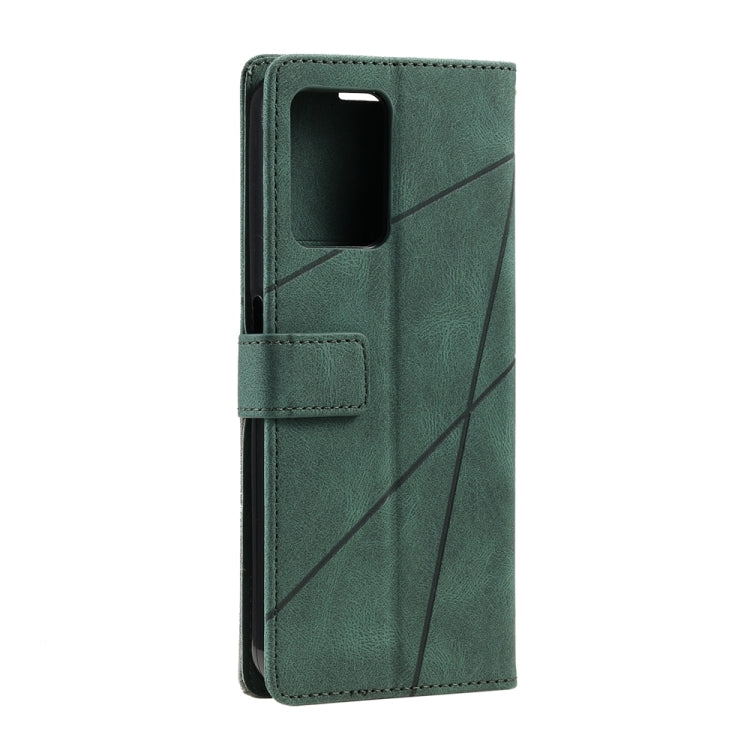 For Realme C30 4G Skin Feel Splicing Leather Phone Case